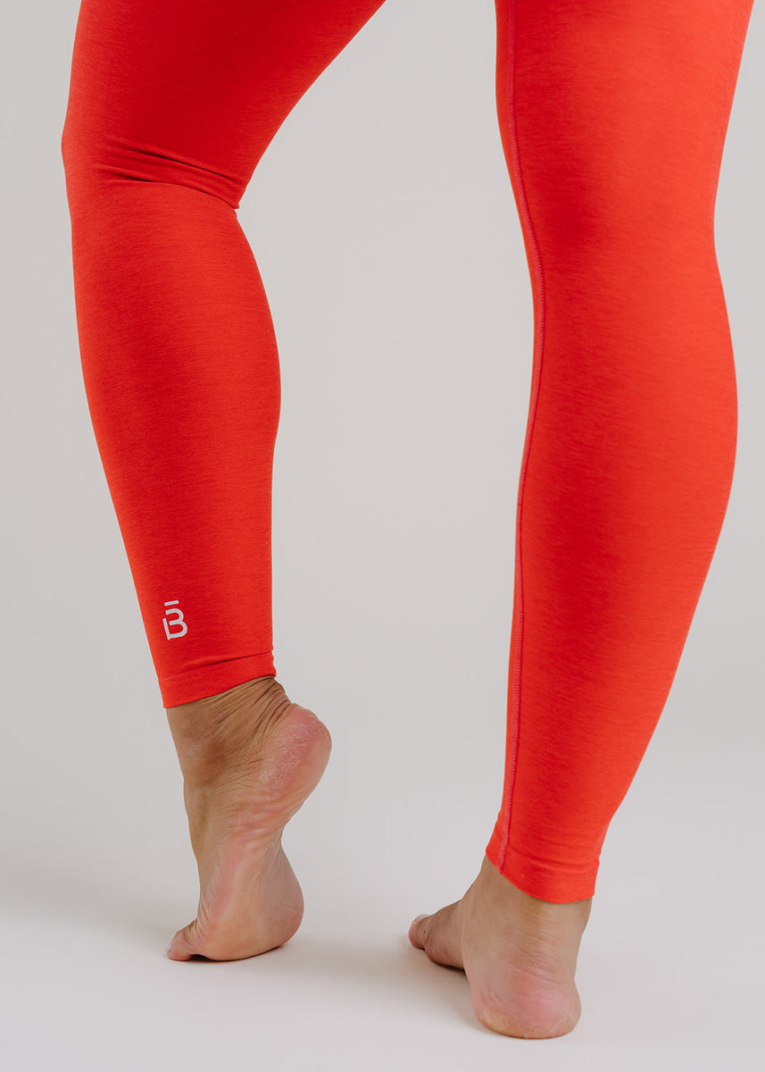 Beyond Yoga Spacedye Caught In The Midi Legging in Red Ash Heather