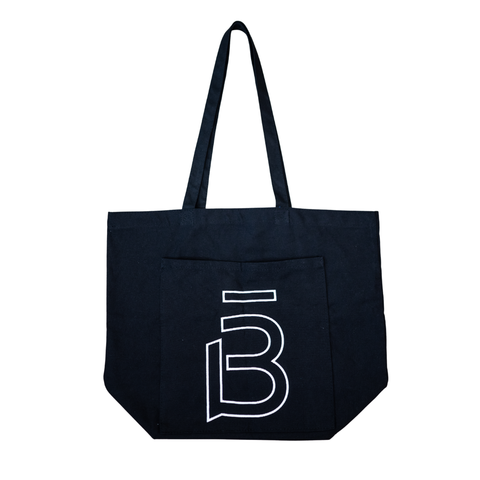 b3 B Canvas Tote - Black - barre3