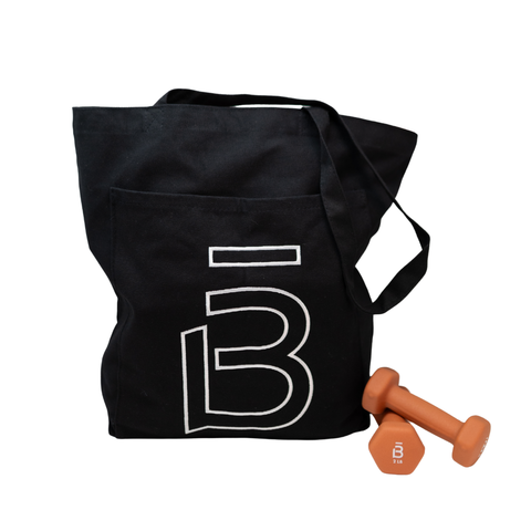 b3 B Canvas Tote - Black - barre3