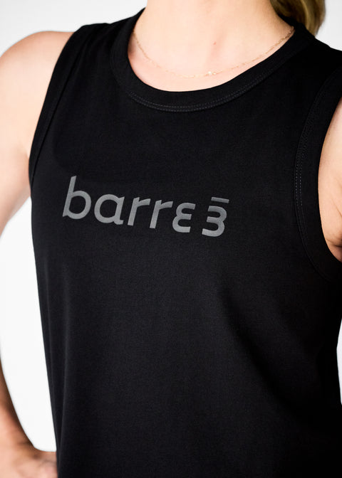 barre3 Classic Full Length Tank - Black