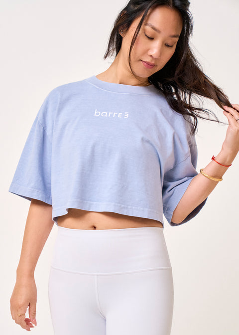 b3 Garment Dyed Crop Tee - barre3
