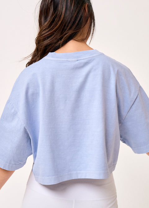 b3 Garment Dyed Crop Tee - barre3