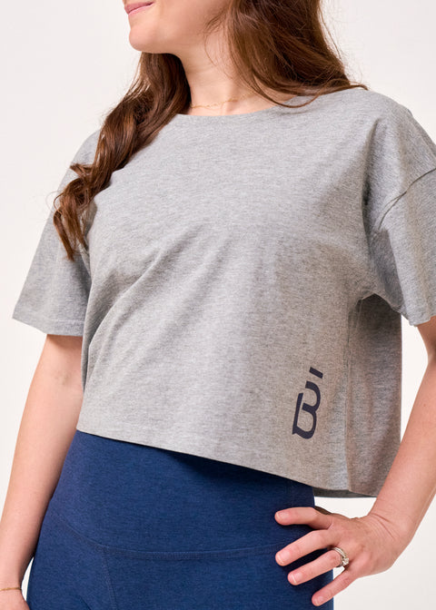b3 Beyond the Mat Crop Tee - barre3