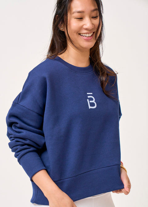 b3 Motto Heavyweight Crop Sweatshirt - barre3