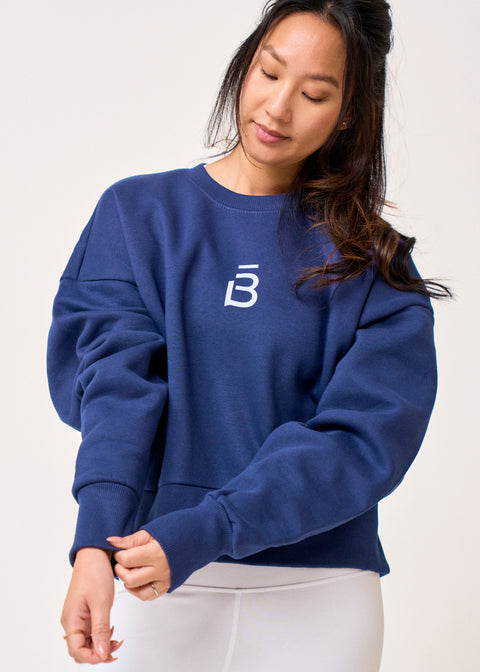 b3 Motto Heavyweight Crop Sweatshirt - barre3