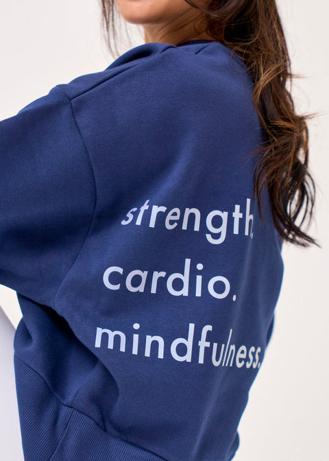 b3 Motto Heavyweight Crop Sweatshirt - barre3