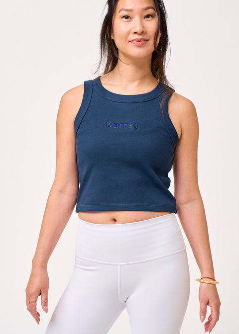 b3 Ribbed Crop Tank - barre3