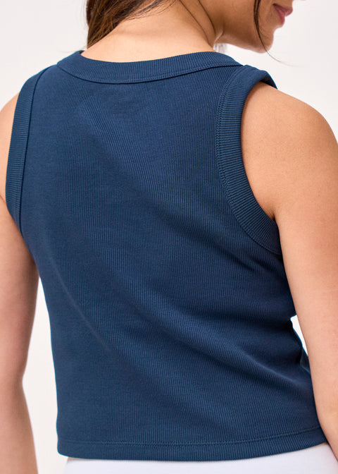 b3 Ribbed Crop Tank - barre3