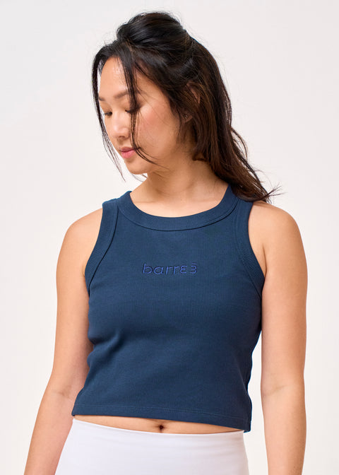 b3 Ribbed Crop Tank - barre3