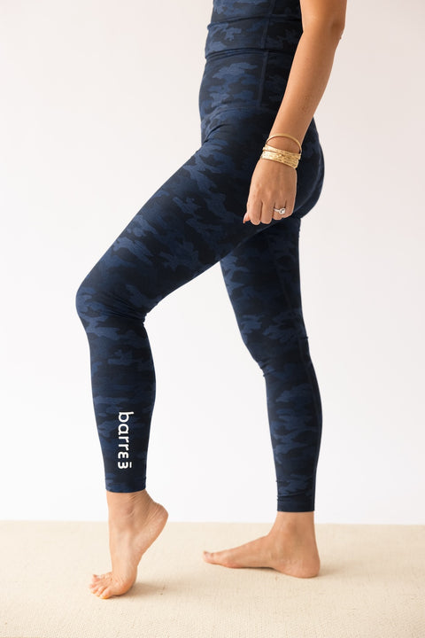 Softmark Caught In The Midi High Waisted Legging - Soft Camouflage