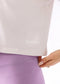 Stay In Oversized Cropped Tee - Cream Lavender