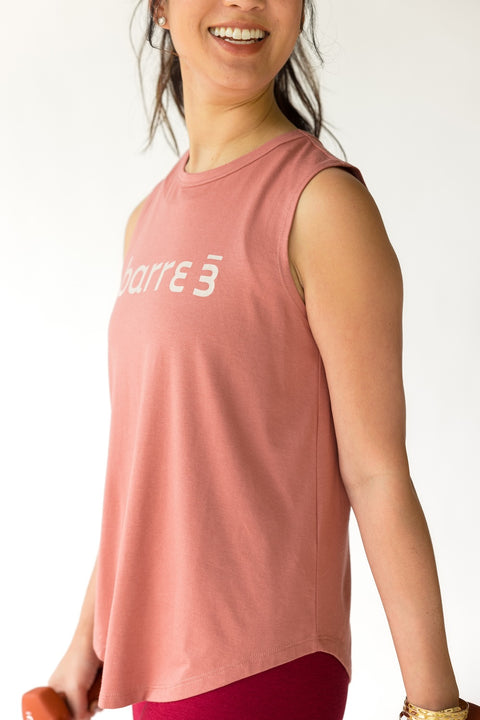 Scoop Tank - Smoked Rose