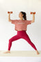 Stay In Oversized Cropped Tee - Smoked Rose