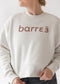 b3 barre3 Crewneck Sweatshirt - Cream/Hazy Pink