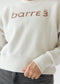 b3 barre3 Crewneck Sweatshirt - Cream/Hazy Pink