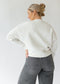 b3 barre3 Crewneck Sweatshirt - Cream/Hazy Pink