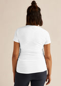 Beyond Yoga Featherweight One And Only Maternity Tee - White
