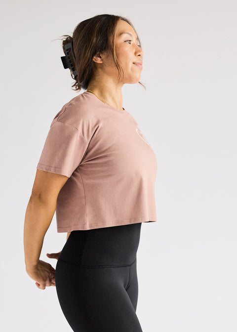 b3 Heart Crop Tee - barre3