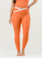 Spacedye Outlines Legging - Citrus Orange Heather/Cloud White