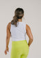 Featherweight Front Twist Muscle Tank - Cloud White