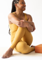 Spacedye High Waisted Midi Legging - Golden Yellow Heather