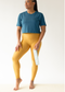 Spacedye High Waisted Midi Legging - Golden Yellow Heather
