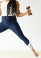 Spacedye Colorblock High Waisted Midi Legging - Nocturnal Mist