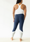 Spacedye Colorblock High Waisted Midi Legging - Nocturnal Mist