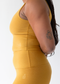 Spacedye Fresh Cut Cropped Tank - Golden Yellow Heather