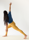 Spacedye High Waisted Midi Legging - Golden Yellow Heather