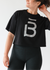 b3 Big B Crop Tee - Black/Silver