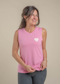 barre3 x Beyond Yoga Muscle Tank - Cherry Blossom Pink