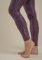 Caught In The Midi High-Waisted Legging - Eggplant Heather Leopard