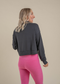 barre3 x Beyond Yoga All Time Cropped Pullover - Black