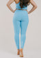 barre3 x Beyond Yoga Out Of Pocket HW Midi Legging - Blue Capri Heather