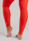 barre3 X Beyond Yoga Spacedye High Waisted Midi Legging - Fire Red Heather