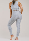 Caught In The Midi High-Waisted Legging - Silver Mist Lucky Stars