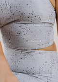 Square Neck Cropped Tank - Silver Mist Lucky Stars